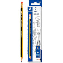 STAEDTLER Box Of 12 Noris HB-2 Pencils With Eraser