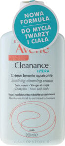 Beruhigende seifenfreie Reinigungscreme für Gesicht und Körper - Avene Cleanance Hydra Soothing Cleansing Cream