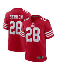 Men's Trey Sermon Scarlet San Francisco 49ers Player Game Jersey