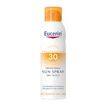 Средства для загара и защиты от солнца eUCERIN Sun Spray Transparent Dry Spf30 200ml