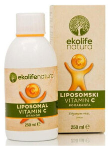 Витамин С ekolife Natura Липосомальный витамин C с ароматом апельсина 500 мг 250 мл