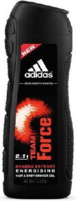 Мужские шампуни и гели для душа Adidas Team Force 3in1 гель для душа Люди Тело и волосы Свежесть, Древесина 400 ml 31984557000
