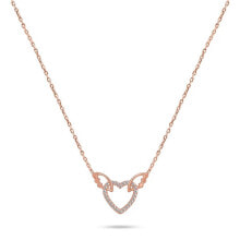 Ювелирные колье playful bronze necklace with zircons NCL36R