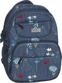 Школьный рюкзак для девочек Starpak синий цвет, с принтом растений