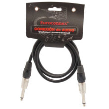 EUROCONNEX /M Mono Jack Cable jack 3.5 cable 4313-05 M 50 cm 6.35 mm