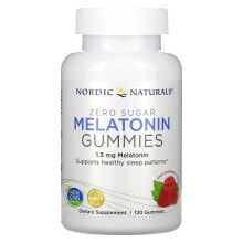 Zero Sugar Melatonin Gummies, Raspberry, 1.5 mg, 120 Gummies