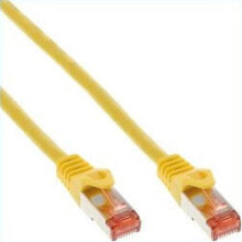Кабели и разъемы для аудио- и видеотехники InLine 76110Y сетевой кабель 10 m Cat6 S/FTP (S-STP) Желтый