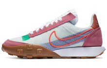 Nike Waffle Racer 2X 低帮 运动休闲鞋 女款 白粉色 / Кроссовки Nike Waffle Racer CK6647-600