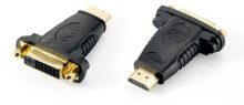 Equip 118909 кабельный разъем/переходник DVI (24+1) HDMI A Черный