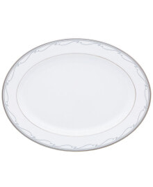 Noritake satin Flourish Oval Platter, 14