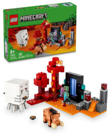 LEGO® minecraft the Nether Portal Ambush Building Toy 21255, 352 Pieces