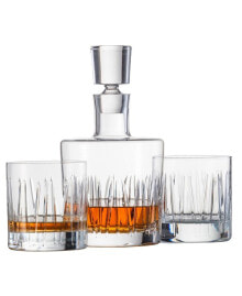 Schott Zwiesel basic Bar Motion Whiskey Carafe and Glasses, Set of 3