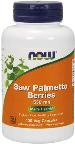 Витамины и БАДы для мужчин Now Foods Saw Palmetto Berries  Ягоды серенои для здоровья предстательной железы  550 мг 100 капсул