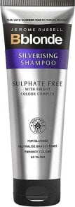 Sulfatfreies Silber-Shampoo für blondes Haar - Jerome Russell Bblonde Silverising Sulphate Free Brightening Shampoo