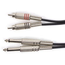 MUSIC STORE RCA-Jack Cable 1 m Metal Connectors