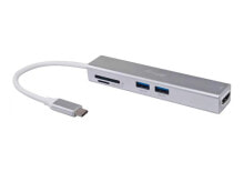 Equip 133480 хаб-разветвитель USB 3.2 Gen 1 (3.1 Gen 1) Type-C 5000 Мбит/с Серебристый