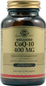 Коэнзим Q10 Solgar Megasorb CoQ-10 Коэнзим Q-10 400 мг 60 капсул