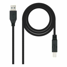 Компьютерные разъемы и переходники USB-кабель NANOCABLE 10.01.0802-BK Чёрный