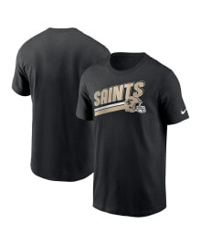 Nike men's Black New Orleans Saints Essential Blitz Lockup T-shirt