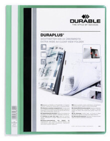 Школьные файлы и папки Durable DURAPLUS Зеленый, Прозрачный A4 257905
