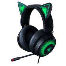 Headphones kraken Kitty Edition - Headset - Head-band - Gaming - Black - Green - Binaural - 1.3 m