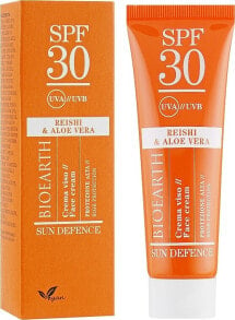 Sonnenschutzcreme mit Reishi und Aloe SPF30 - Bioearth Sun Defence Reishi & Aloe Vera