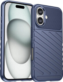 Hurtel Etui silikonowe Thunder Case do iPhone 16 - niebieskie