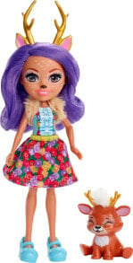 Купить куклы и пупсы для девочек Mattel: Mattel Enchantimals Lalka ze zwierzątkiem Jelonek (FXM75)