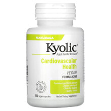 Kyolic, Выдержанный экстракт чеснока, здоровье сердечно-сосудистой системы, веганская формула 300, 120 веганских капсул