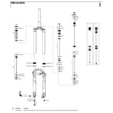 ROCKSHOX Lyrik/Yari 27.5´´ 180 mm Solo Air Left Spring Internals