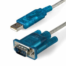 Компьютерные кабели и коннекторы uSB-кабель DB-9 Startech ICUSB232SM3 91 cm Синий