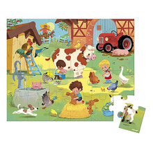 Детские развивающие пазлы jANOD 24-Piece Puzzle Farm