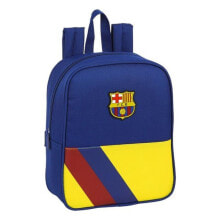 Детские школьные рюкзаки и ранцы для мальчиков повседневный рюкзак для мальчика F.C. Barcelona одно отделение, синий цвет