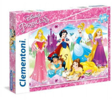 Детские развивающие пазлы clementoni Puzzle 104 elementy - Princess (27086 CLEMENTONI)