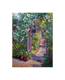 Trademark Global david Lloyd Glover Rose Cottage Gate Canvas Art - 20