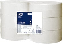 Tork 120160 Туалетная бумага 1 слойная  Белый  Длина рулона: 480 м 26 см х 9,4 см  6 рулонов