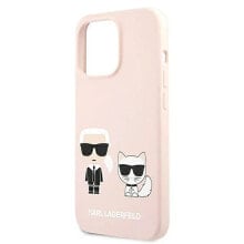 KARL LAGERFELD Klhmp13Lsskci iPhone 13 Pro13 6.1 Silicone Ikonik Karl&Choupette phone case