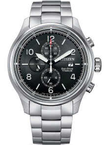 Мужские наручные часы с ремешком Citizen CA0810-88E Eco-Drive Super-Titanium