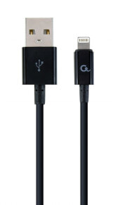 Cablexpert CC-USB2P-AMLM-1M кабель с разъемами Lightning Черный