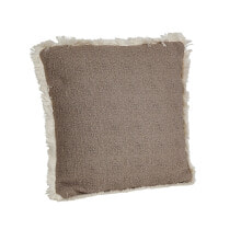 Cushion Romimex Grey With tassles 45 x 10 x 45 cm