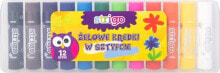 Цветные карандаши для рисования для детей strigo Gel crayons 12 colors STRIGO