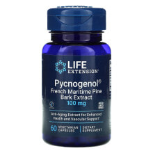 Antioxidants life Extension, Pycnogenol, French Maritime Pine Bark Extract, 100 mg, 60 Vegetarian Capsules