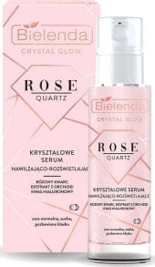 Купить сыворотки, ампулы и масла для лица Bielenda: Bielenda Bielenda Crystal Glow Rose Quartz kryształowe serum nawilżająco-rozświetlające 30ml -SM