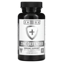 Цинк zhou Nutrition, Zinc Defender, 60 Capsules