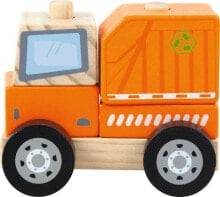 Игрушечные машинки и техника для мальчиков trefl Wooden Auto Garbage Truck