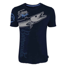 Hotspot Design Fishing Mania Barracuda Short Sleeve T-Shirt