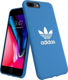 чехол силиконовый синий с логотипом adidas