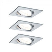 PAULMANN 934.38 - Recessed lighting spot - GU10 - 3 bulb(s) - LED - 2700 K - Aluminium