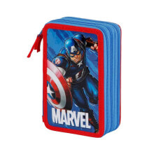 KARACTERMANIA Marvel Captain America Run Filled Triple Pencil Case