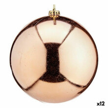 Christmas Bauble Copper Plastic 20 x 21 x 20 cm (12 Units)